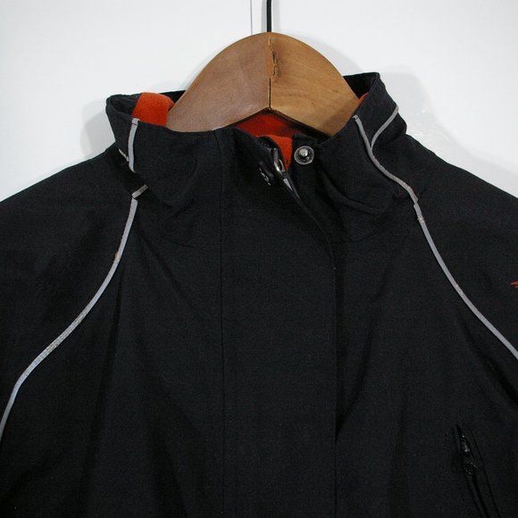 Helly Hansen HH Womens Winter Jacket Sz M Black Reflective HellyTech Full Zip - Picture 2 of 11